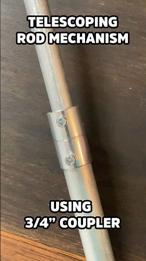 How to make a 1/2" to 3/4" telescoping rod clamp for EMT conduit