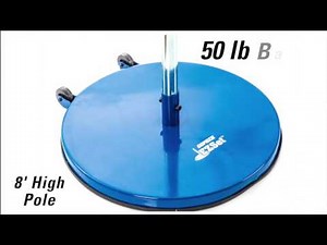 Lightweight Portable Pole Base
