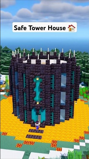 Minecraft Safe Castle Tower House 🏠 #minecraft