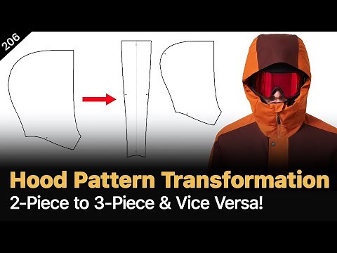 Convert a 2-Piece Hood into a 3-Piece Hood | Pattern Making Tips