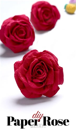 Make Easy DIY Crepe Paper Flowers Like a Pro 🌹 #papercrafts #paperflowers #craftideas