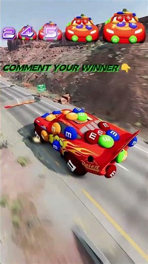 Tiny vs Giant McQueen Lava Challenge!🔥#mcqueen #crazy #crashtest BEAMNG DRIVE GAME BEAMNG SHORTS