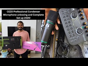 CEZO Professional Condenser Microphone unboxing and Complete Set up 2026!