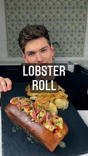 Sam Way on Instagram: "Lobster roll with homemade garlic butter and crisps 🦞 cook-off w/ @nick.digiovanni @hwoo.lee ⠀⠀⠀⠀⠀⠀⠀⠀ ⠀⠀⠀⠀⠀⠀⠀⠀⠀⠀⠀⠀⠀⠀⠀⠀ #lobster #seafood #food #foodporn #asmr #foodasmr #foodie"
