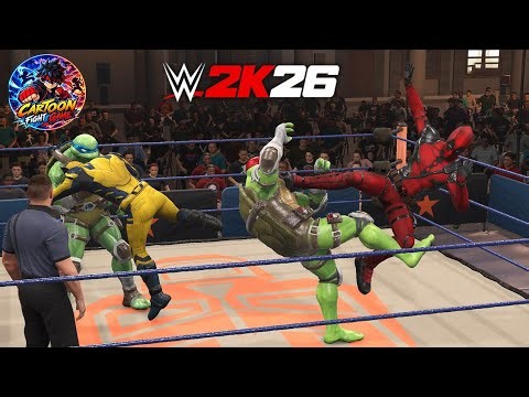 Marvel vs TMNT!🔥Deadpool & Wolverine vs Leonardo & Raphael - EPIC BATTLE! Cartoon Fight GAME