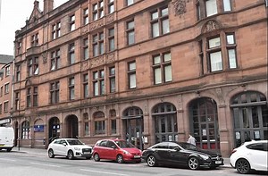 Central Fire Station, Ingram St, c1921. It was the second HQ of the Glasgow Fire Brigade, replacing College St from 1900. It comprised a fire station, drill yard, workshops, gymnasium, office and rent-free accommodation including the Firemaster's house. 📷 Glasgow City Archives | Past Glasgow