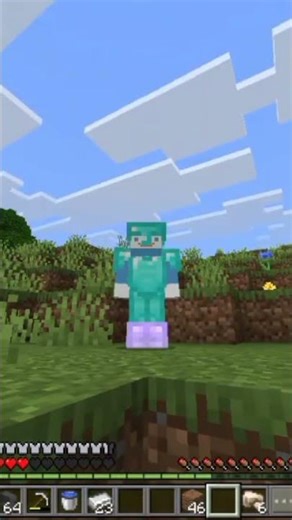 Minecraft MLG feather falling lV+hay bale 🔥🔥#minecraft