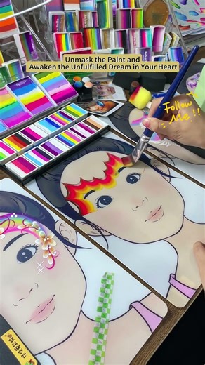 🌟 Shiny performance face art design #shiny #performance #faceart #makeup