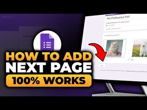 How To Add Next Page To a Google Form (FAST & EASY) | 100% WORKS | NO Yapping, To The Point!