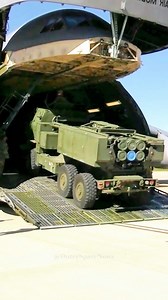 9.4K views · 192 reactions | U.S. Air Force loading an M142 High Mobility Artillery Rocket System onto a Galaxy C-5 | Q3 | Facebook