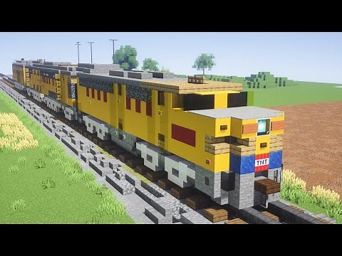 Minecraft Union Pacific Coal Turbine Train Tutorial