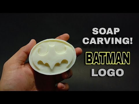 Perla Soap carving batman design