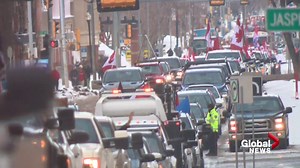 Another convoy protests at Alberta legislature demanding end to COVID-19 restrictions