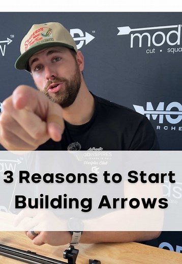 3 reasons why 🫵 should start building arrows. #modsaw #archery #bowhunting #targetarchery #arrowbuilding