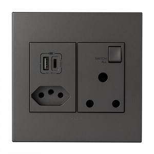 Legrand Arteor USB Combo Socket 4x4 PMONU44WWH | Livecopper