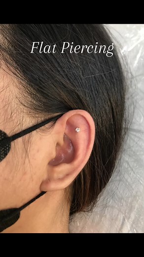 Flat Ear Piercing - All You Need to Know