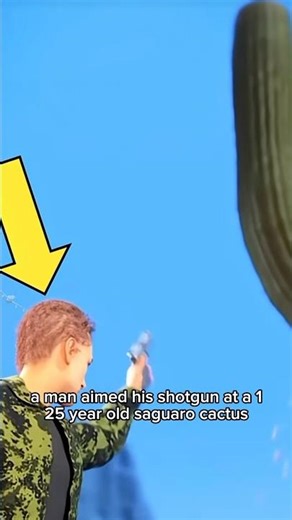 Giant Cactus vs Man: Guess Who Won