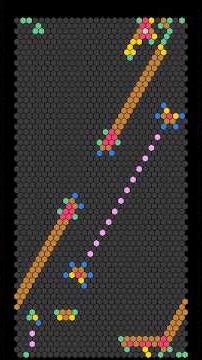 Cell Machine ♫ #cellularautomata #algorithmicart #shorts #mathart