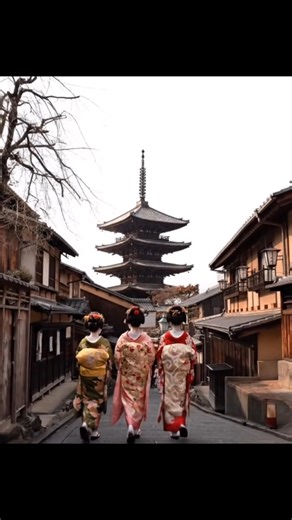 Geishas walking in Beautiful Kyoto streets | Japan Entertainment