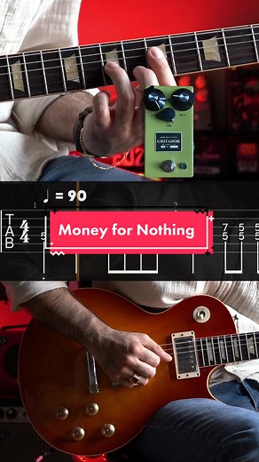 Dire Straits - Money for Nothing Guitar Riff Tutorial