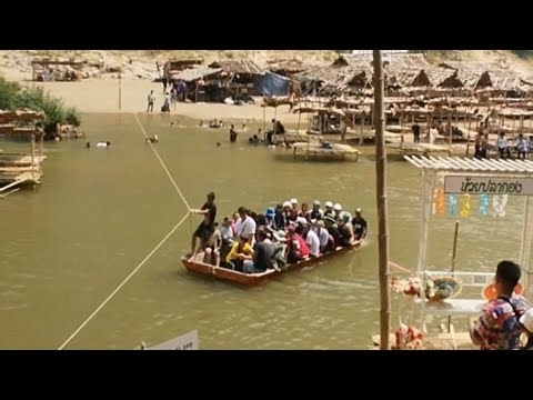 How to cross the river using Rope Ferry/ Cable Ferry/ Hand Drawn Ferry 🛟⚓🧭🛞