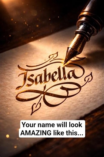 Isabella with Calligraphy Art | Satisfying Calligraphy Name Writing | Printable #calligraphy #art