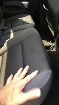 How to fold up the back seats on a 2014 Chevy Silverado