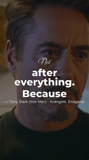 Tony Stark (Iron Man) - Avengers: Endgame once said :- #quote #Shorts - You know, I keep telling ...