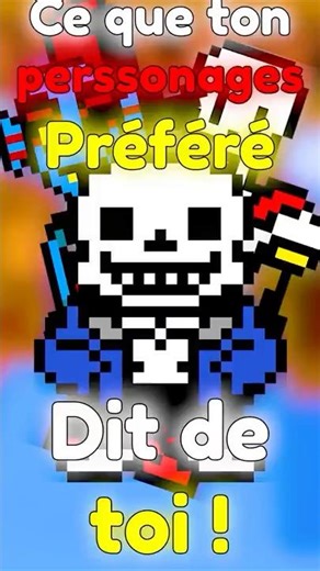 What your favorite Undertale character says about you 💭✨ #undertale #sans #papyrus #undyne