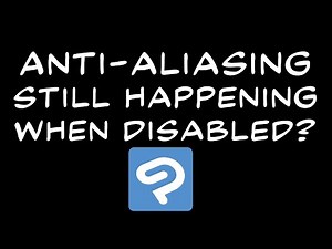 Anti-Aliasing Still Happening When Disabled in Clip Studio Paint?