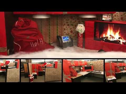 Cubicle Christmas Decoration