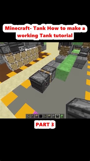 Minecraft- Tank How to make a working Tank tutorial (3)