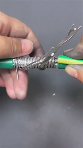 Perfect Wire Splicing Technique 🔧⚡ #shorts #short