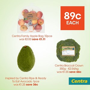 4.8K views · 15 shares | NEW great offers in our Centra Fresh 5塞 Amazing quality fruit and veg, all at great value.凌 See instore for the latest 59c & 89c offers in the Centra Fresh 5. Offers valid from 21st October - 3rd November, in participating stores only, while stocks last. #EverythingYouNeed | Centra Ireland | Facebook