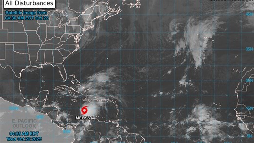 National Hurricane Center tracking Tropical Storm Melissa, 2 tropical waves. What you should know