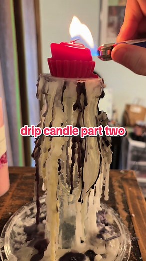 4th one on the drip! i’m thinking about fading the colors into eachother like a rainbow #dripcandle #grandma #candle #fire #candletok