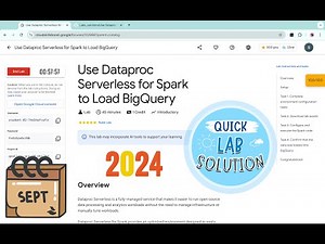 Use Dataproc Serverless for Spark to Load BigQuery | #qwiklabs | #courses | [With Explanation🗣️]
