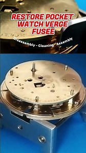 How to Rebuild a Verge Fusee Watch #watches #pocketwatch #horology #fusee