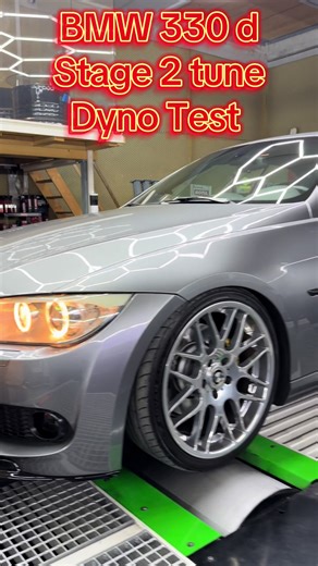 BMW 330 d Stage 2 tune Dyno Test #bmw #330 #tuning #chiptuning #dyno