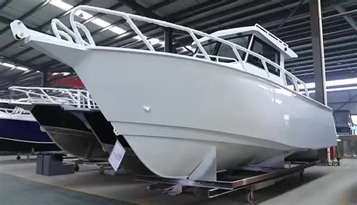 Gospel Boat Cheap 25FT 7.5m Speed Boat Large Center Cabin Aluminum Fishing Boat for Sale