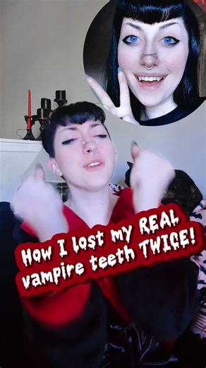 49K views · 4.3K reactions | RIP my vampy teeth dreams 率‍♀️ #goth #gothgirl #vamp #vampireteeth #vampirefangs #poinyteeth #thatgirlwiththehearse #haileyrose #gothsdoingthings #teeth #fangs #ghoulgang #psychobilly | That Girl With The Hearse | Facebook