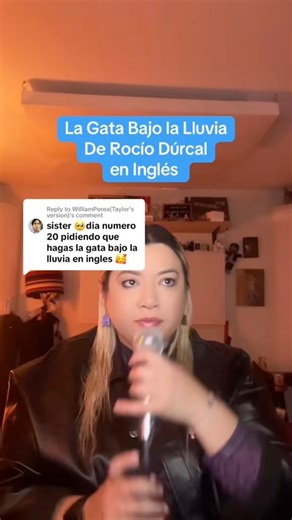 La gata bajo la lluvia en ingles #coversongs #RocioDurcal #lagatabajolalluvia | Sisster