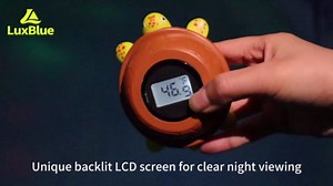 LuxBlue Turtle Floating Pool Thermometer Solar Powered | Ultra-Precise Digital Pool Thermometer with Rope & Large LCD Backlit Screen for Easy Read | Pools Water Temperature Guage for Hot Tub, Spa