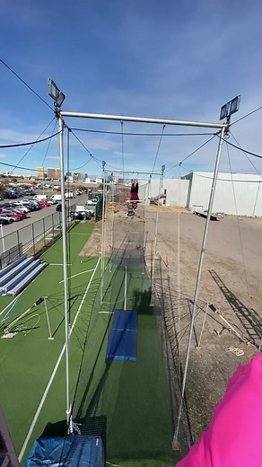Trapeze Performance with Vegas Strip Views