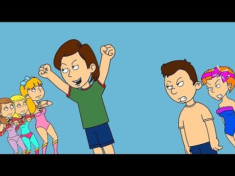 Boris Pushes Lily, Agnes, & Amanda Into The Pool/Caillou & Daisy Save Them/Boris Gets Grounded