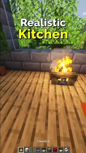 Realistic Kitchen in Minecraft – Redstone Tutorial | CupSapling #minecraft #redstone #shorts