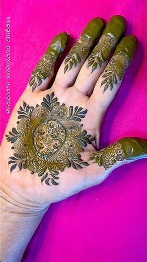 😍 Simple Flower Mandala Mehndi | Easy Mehndi Design for Beginners | Step by Step
