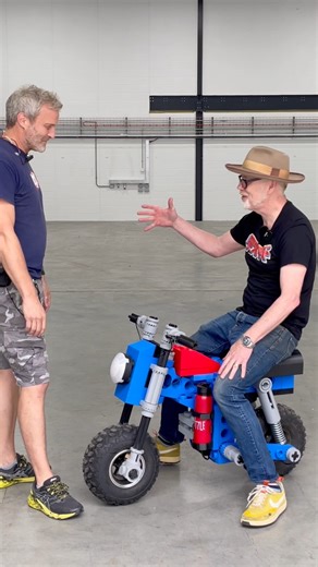 Is this my best build to date?! The Lego “inspired” Monkey Bike #lego #bike #monkeybike #ebike #3dprinting | Mantis Hacks