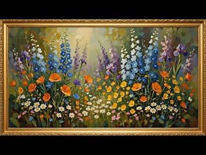 🌸 1 Hour 4K Spring Flowers Screensaver • Gentle Sway Loop | Ad-Free Relaxing Picture Frame 🌷