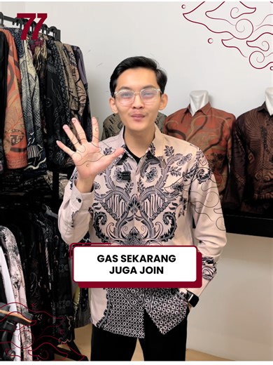 Hari ini 5.5 yuk buruan join live sekarang juga dan CO batik incaranmu segera #batik77 #kemejabatik #kemeja #batik #ootd #fashion -PRM-